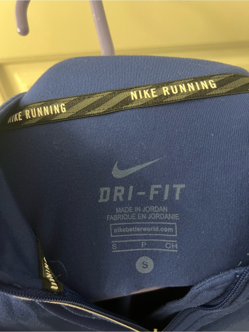Nike Royal Blue Half-Zip Performance Pullover - Picture 4 of 4